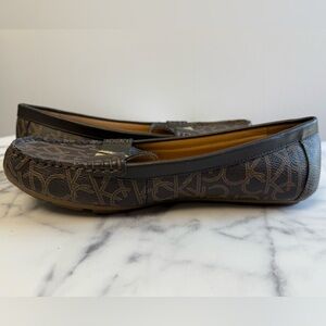 Calvin Klein Monogram Brown Loafers
